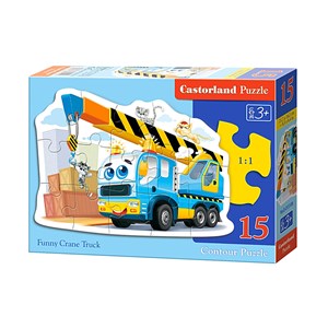 Castorland (B-015108) - "Funny Crane Truck" - 15 piezas