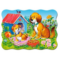Castorland (B-03549) - "Dogs in the Garden" - 30 piezas
