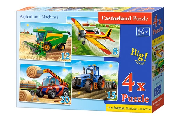 Castorland (B-041039) - "Agricultural Machines" - 8 12 15 20 piezas