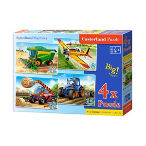 Castorland (B-041039) - "Agricultural Machines" - 8 12 15 20 piezas