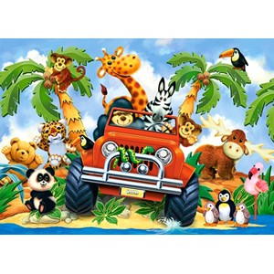 Castorland (B-06793) - "Softies on Safari" - 60 piezas