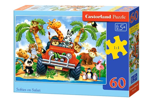 Castorland (B-06793) - "Softies on Safari" - 60 piezas