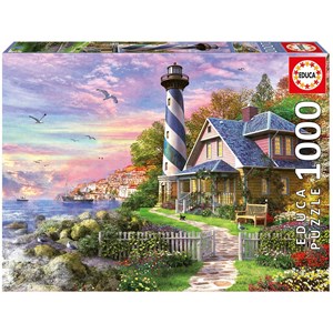 Educa (17740) - "Lighthouse at Rock Bay" - 1000 piezas