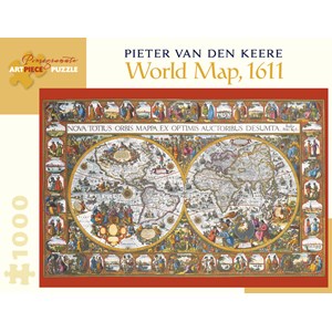 Pomegranate (AA902) - Pieter van den Keere: "World Map, 1611" - 1000 piezas