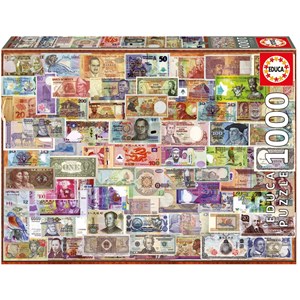 Educa (17659) - "World banknotes" - 1000 piezas