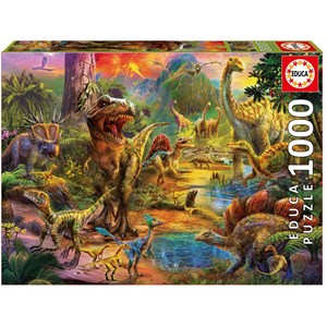 Educa (17655) - "Land of dinosaurs" - 1000 piezas