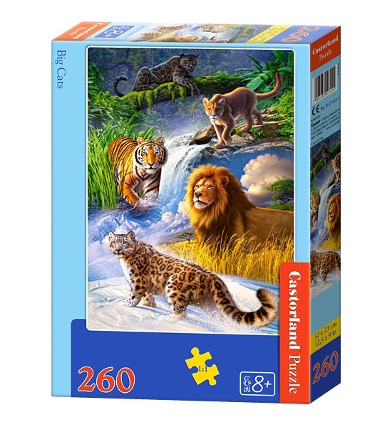Castorland (B-27415) - "Big Cats" - 260 piezas