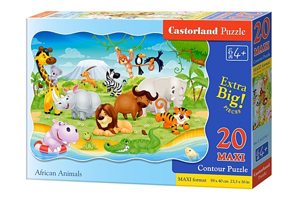 Castorland (C-02276) - "African Animals" - 20 piezas