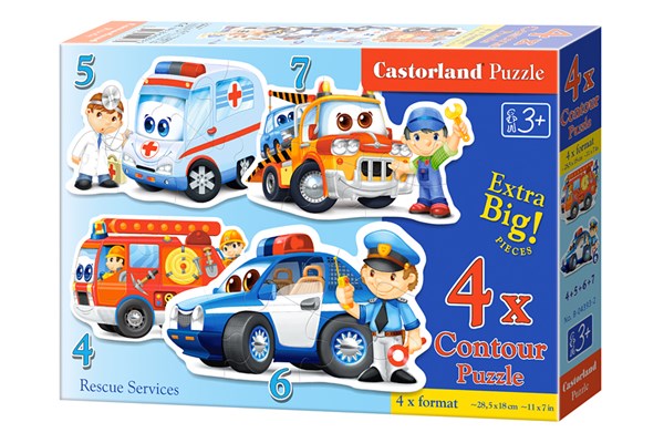 Castorland (B-04393) - "Rescue Services" - 4 5 6 7 piezas
