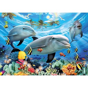 Ravensburger (13052) - "Dolphins' Ball" - 300 piezas