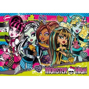 Clementoni (27817) - "Monster High, With the Girls" - 104 piezas