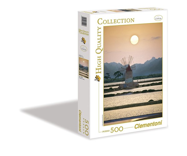 Clementoni (30102) - "Salt Evaporation Ponds in Italy" - 500 piezas