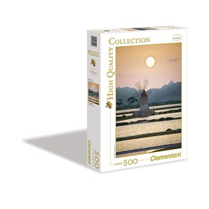 Clementoni (30102) - "Salt Evaporation Ponds in Italy" - 500 piezas