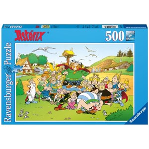 Ravensburger (14197) - "Asterix and Obelix, Asterix at the Village" - 500 piezas