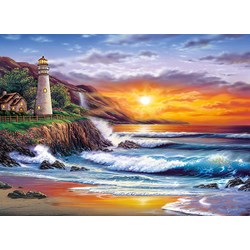 Clementoni (39368) - Steve Sundram: "Lighthouse at Sunset" - 1000 piezas
