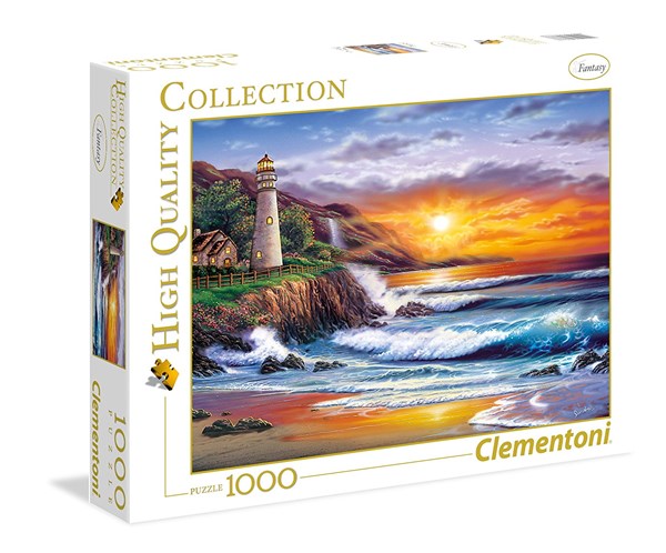Clementoni (39368) - Steve Sundram: "Lighthouse at Sunset" - 1000 piezas