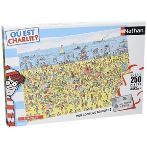 Nathan (86947) - "Where's Wally? Wally at the Beach" - 250 piezas