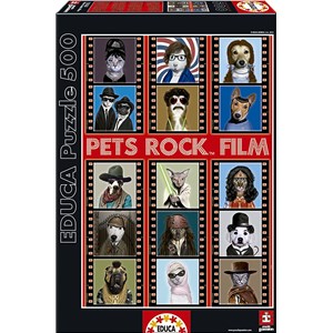 Educa (15553) - "Pets Rock Film" - 500 piezas
