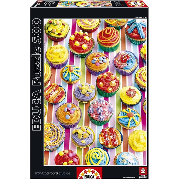 Educa (15549) - "Colourful Cupcakes" - 500 piezas