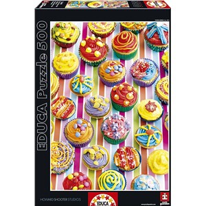 Educa (15549) - "Colourful Cupcakes" - 500 piezas