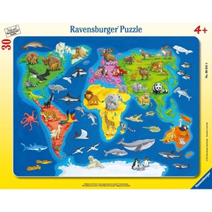 Ravensburger (06641) - "Animals of the World" - 30 piezas
