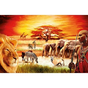 Ravensburger (17056) - "Savannah Masai" - 3000 piezas