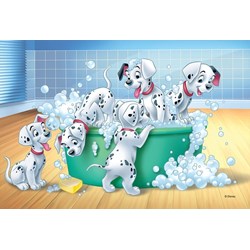 Trefl (17154) - "The 101 Dalmatians, In the Bath" - 60 piezas