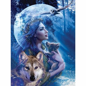 Ravensburger (15414) - "Woman or Wolf" - 1000 piezas