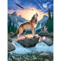 Ravensburger (15360) - "Wolf's howl" - 1000 piezas