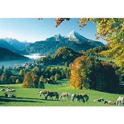 Ravensburger (15741) - "Berchtesgaden in front of Watzmann" - 1000 piezas