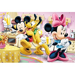 Trefl (15237) - "Mickey and Minnie with Pluto" - 160 piezas