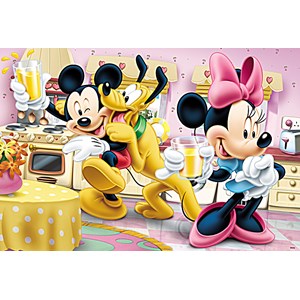 Trefl (15237) - "Mickey and Minnie with Pluto" - 160 piezas