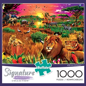Buffalo Games (1428) - Gerald Newton: "African Evening" - 1000 piezas