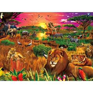 Buffalo Games (1428) - Gerald Newton: "African Evening" - 1000 piezas