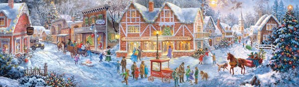 Buffalo Games (14043) - Nicky Boehme: "Christmas Village" - 750 piezas