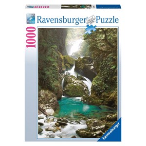 Ravensburger (19050) - "Mackay Falls, New Zealand" - 1000 piezas
