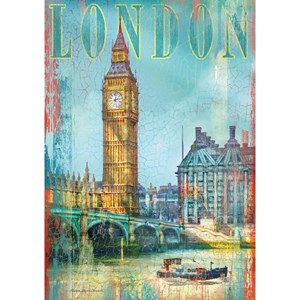 Clementoni (37035) - Patrick Reid O’Brien: "United Kingdom, London, Big Ben" - 500 piezas