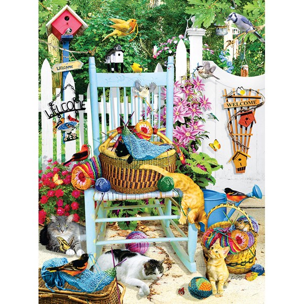 SunsOut (34958) - Lori Schory: "The Knitting Chair" - 1000 piezas