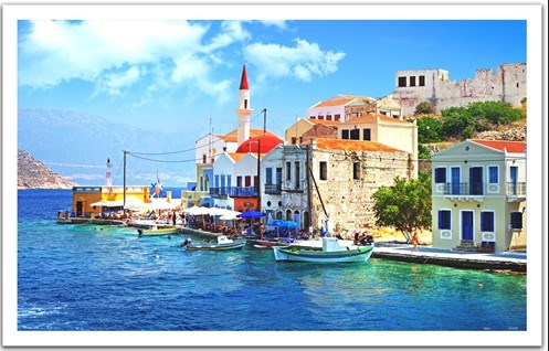 Pintoo (H1240) - "Greece The beautiful bay" - 1000 piezas