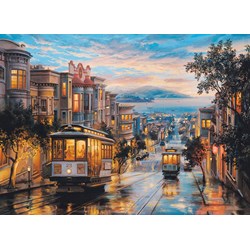 Eurographics (6000-0957) - Eugene Lushpin: "San Francisco Cable Car Heaven" - 1000 piezas