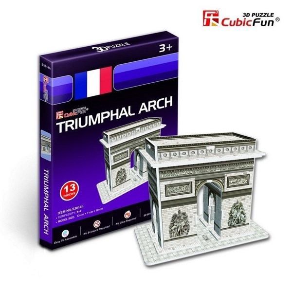 Cubic Fun (S3014H) - "France, Paris, Arc of Triumph" - 13 piezas