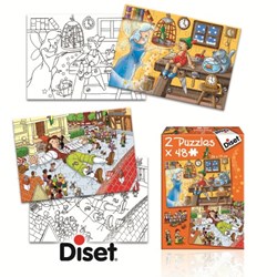 Diset (69586) - "Pinocchio and Gulliver" - 48 piezas