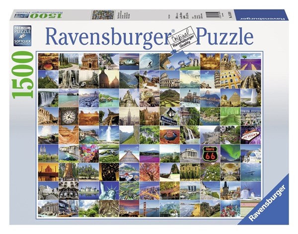 Ravensburger (16319) - "99 Beautiful Places of the World" - 1500 piezas