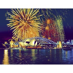 Ravensburger (16622) - "Fireworks on Sydney, Australia" - 2000 piezas