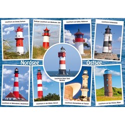 Schmidt Spiele (58187) - "The most beautiful lighthouses" - 1000 piezas