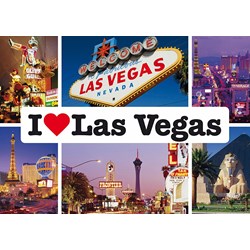 Schmidt Spiele (59285) - "I love Las Vegas" - 1000 piezas
