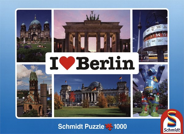 Schmidt Spiele (59281) - "I love Berlin" - 1000 piezas