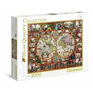 Clementoni (32551) - "Map of the ancient world" - 2000 piezas