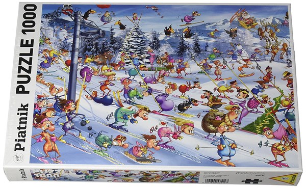 Piatnik (535147) - François Ruyer: "Christmas Skiing" - 1000 piezas