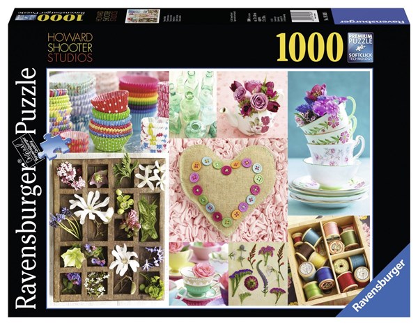 Ravensburger (19369) - "Flowers and colors" - 1000 piezas